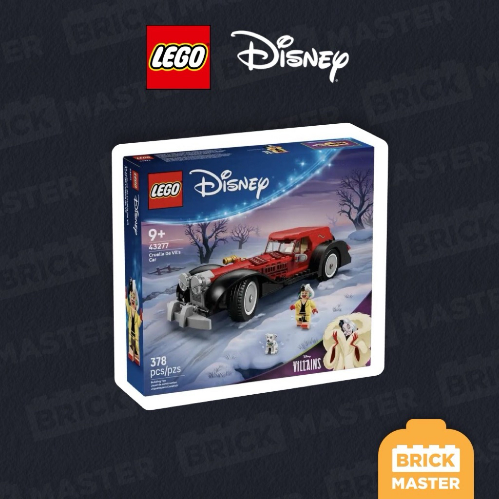 LEGO DISNEY 43277 : Cruella De Vil's Car (เลโก้แท้ ดีสนี่ย์ ครูเอลล่า พร้อมส่ง)