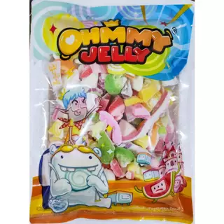 ลดพิเศษเยลลี่ 500g l เศษขนมกัมมี่เยลลี่มาร์ชแมลโลว์ หัวท้ายขอบ ไม่สวยแต่นุ่มอร่อย [รวมรสผลไม้]