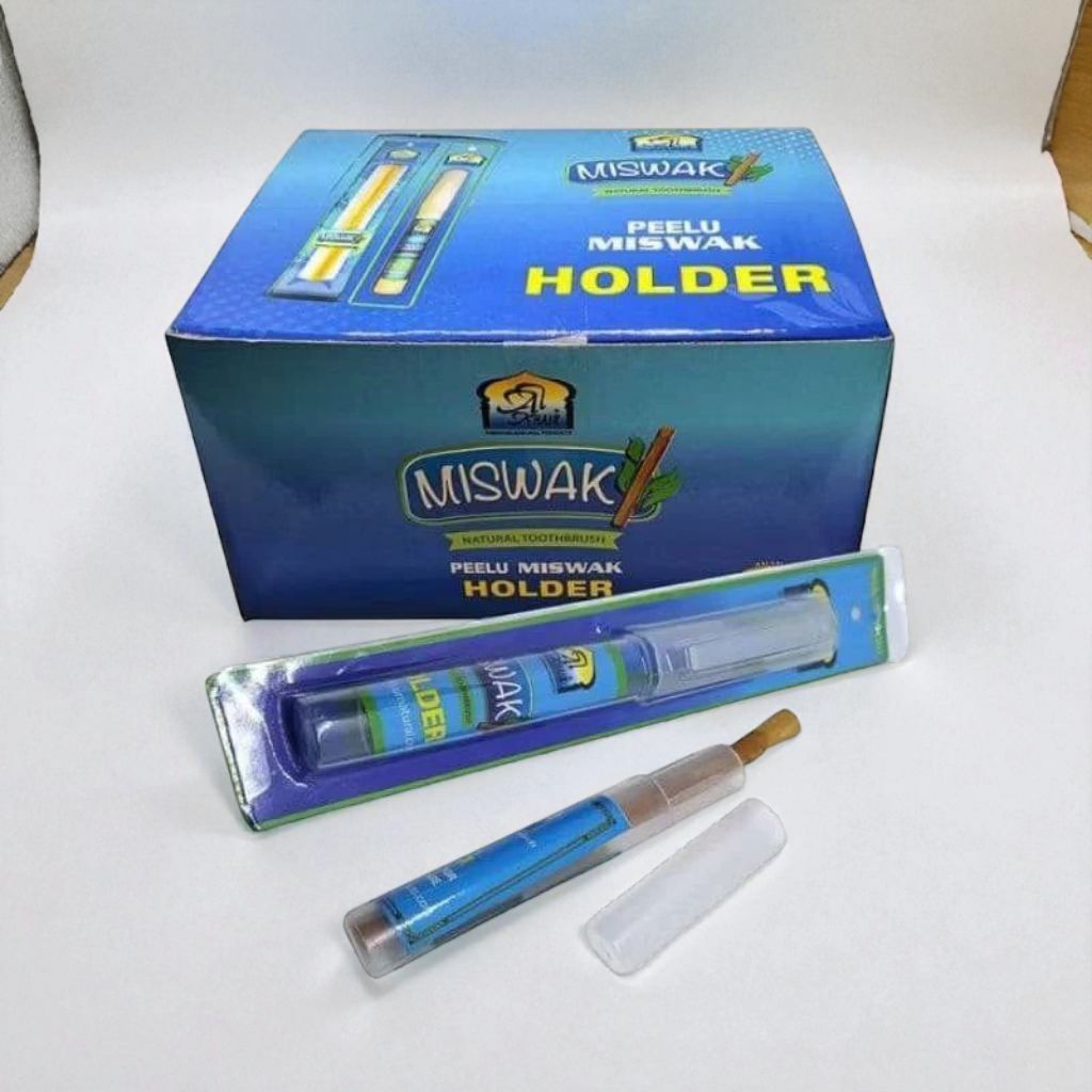 (miswak al-khair) มิสวาก ขนาดกลาง พร้อมกล่องเก็บ (1 กล่อง 36 อัน )