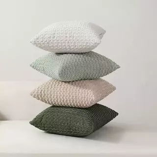 ปลอกหมอนอิงโซฟา ขนลูกฟูก ขนาด 45*45 cm. และ 60*60 cm. Nordic Style คุณภาพดี ตกแต่งบ้าน โรงแรม หมอนอิง สามารถถอดซักได้