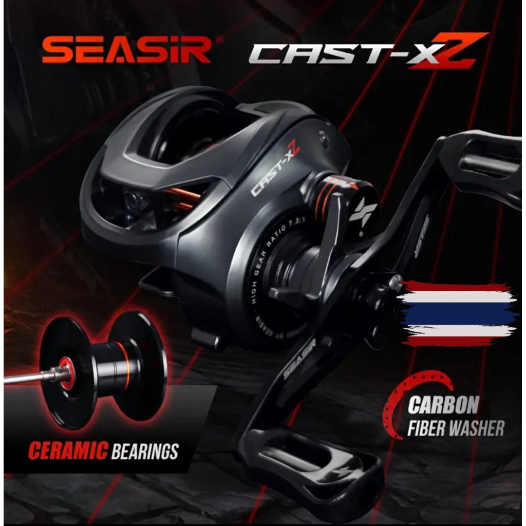 [ส่งจากไทย] รอกตกปลา Seasir Cast X2 เบรก 9kg ระบบเบรก N52