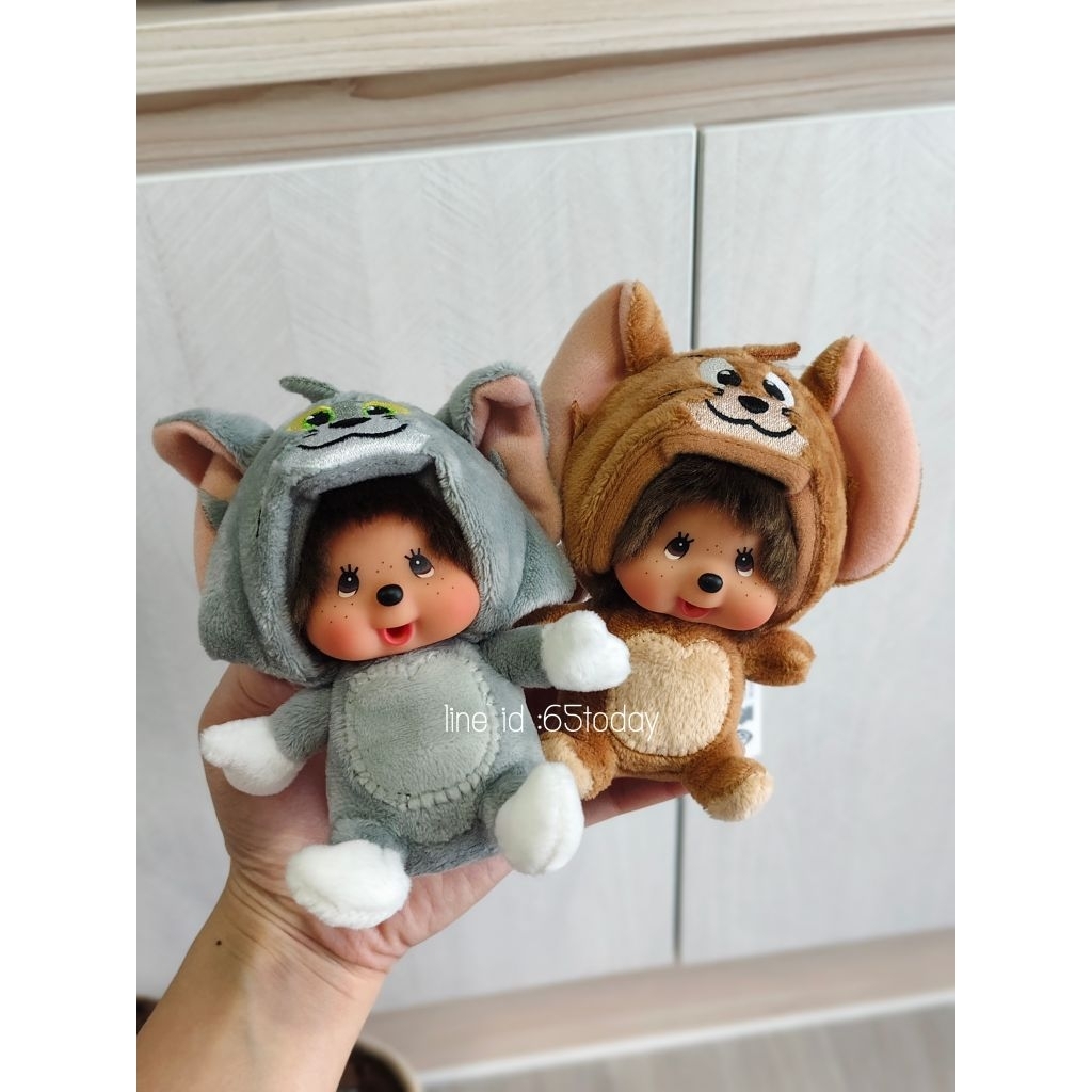 พร้อมส่ง พวงกุญแจ Monchhichi X Tom&Jerry