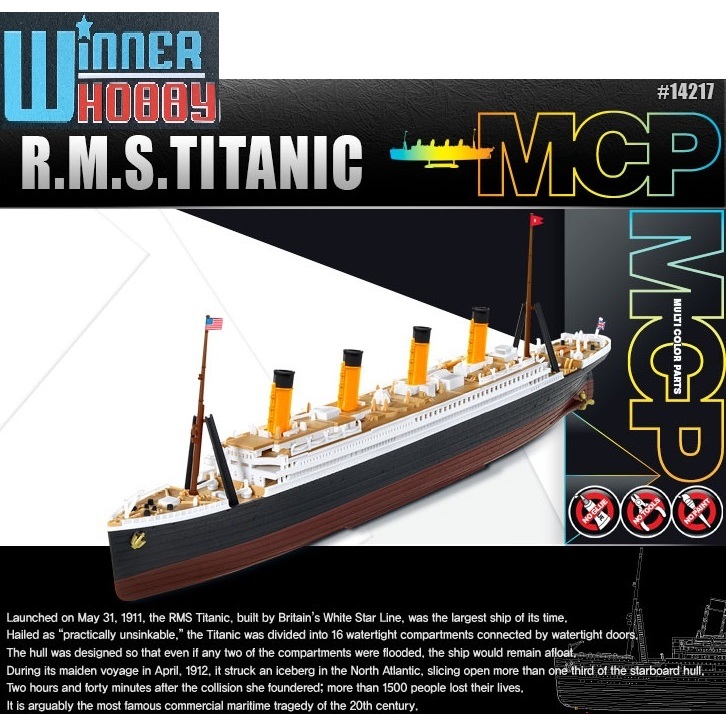 Academy 14217 R.M.S. TITANIC scale 1/1000