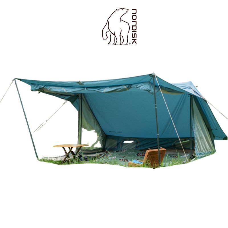 Nordisk Ydun Sky 5.5 Tent #Arona Blue เต็นท์สีพิเศษ ขนาด 2-3 คนสามารถรูดซิปเปิดข้างชมวิวด้านนอกได้