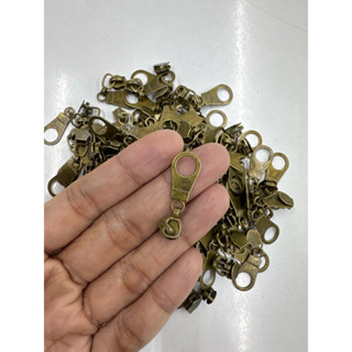 หัวซิปกีต้าร์#3(แบบบางตามภาพ)สีรมดำ(แพคละ100ตัว)