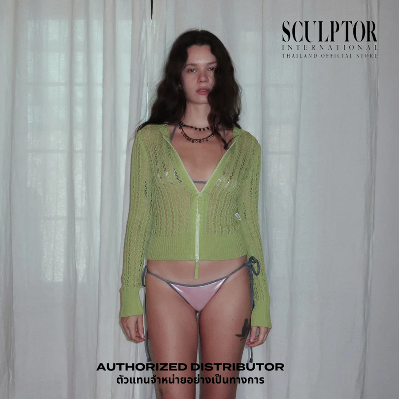 SCULPTOR® เสื้อฮูดดี้ Hooded Zip-Up Knit