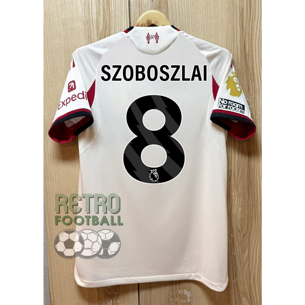 ล้างสต๊อก!! เสื้อกีฬาฟุตบอล ลิlวoร์ PLAYER เกรดนักเตะ Away ชุดเยือน ปี 25/26 ฟลูออฟชั่นEPL ชื่อเบอร์นักเตะในทีม
