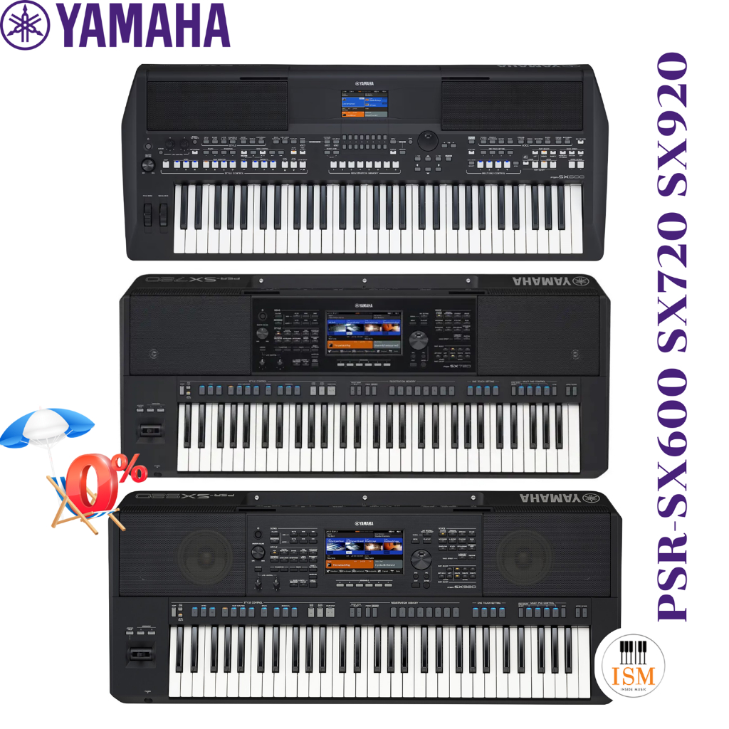 Yamaha PSR-SX600 SX720 SX920 คีย์บอร์ด 61 คีย์ Kayboard 61 Keys ประกันศูนย์ 1 ปี