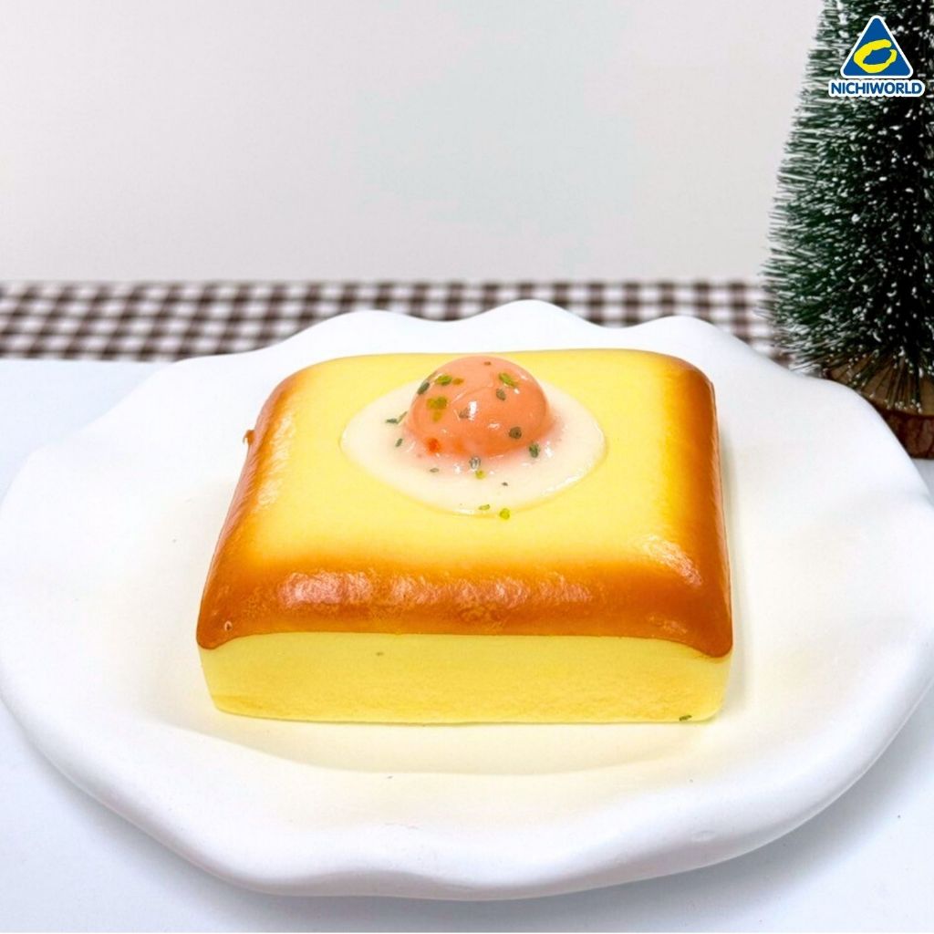 Squishy Food Model Bakery - Egg Toast  สควิชชี่ โทสต์ไข่ดาว ของเล่นนิ่มเด้ง คลายเครียด รหัส PN524
