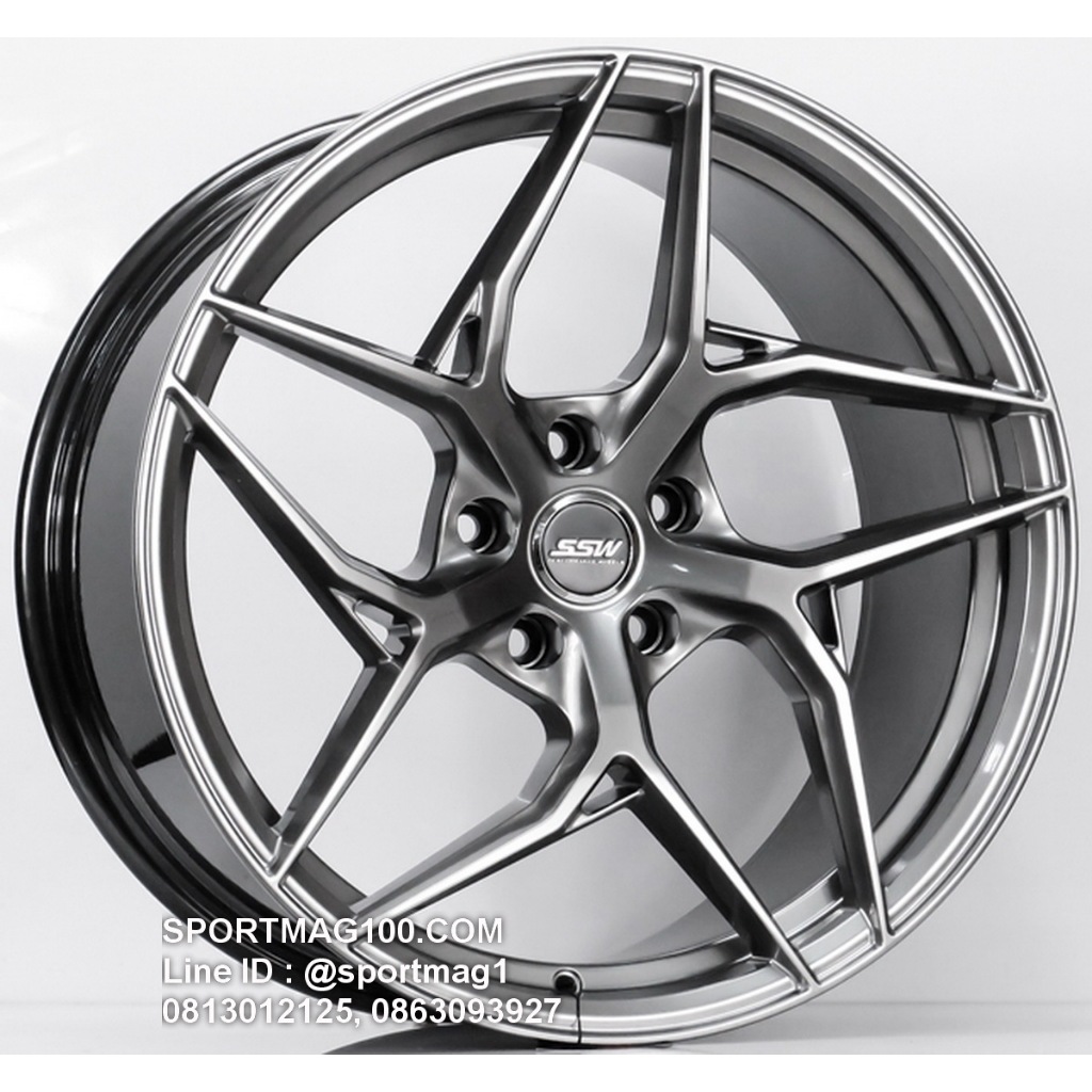 ล้อแม็กซ์ SSW S369 ขอบ19นิ้ว 5รู114.3 สีไฮเปอร์แบล็ค หน้า8.5นิ้ว หลัง9.5นิ้ว Offset35/38 [22350]