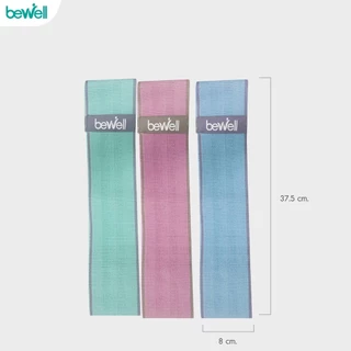 Bewell ยางยืดออกกำลังกาย 3 แรงต้าน ปรับใช้งานง่าย ยืดหยุ่นดี ไม่ขาดง่าย ฟรี! ถุงตาข่ายสำหรับเก็บ