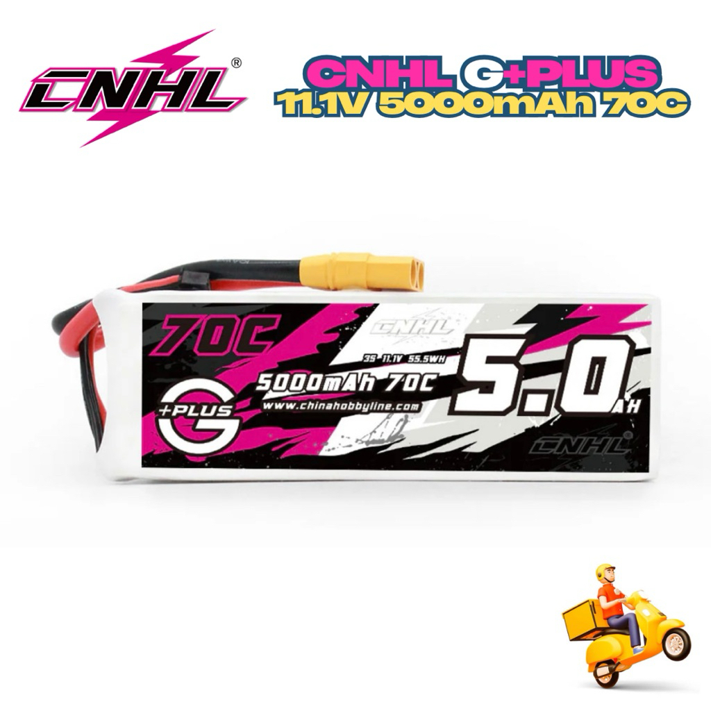⭐️CNHL Lipo 3S 11.1V 5000mAh 70C (XT90) G+PLUS แบตคุณภาพ ความจุ C เต็ม แรง!⚡️