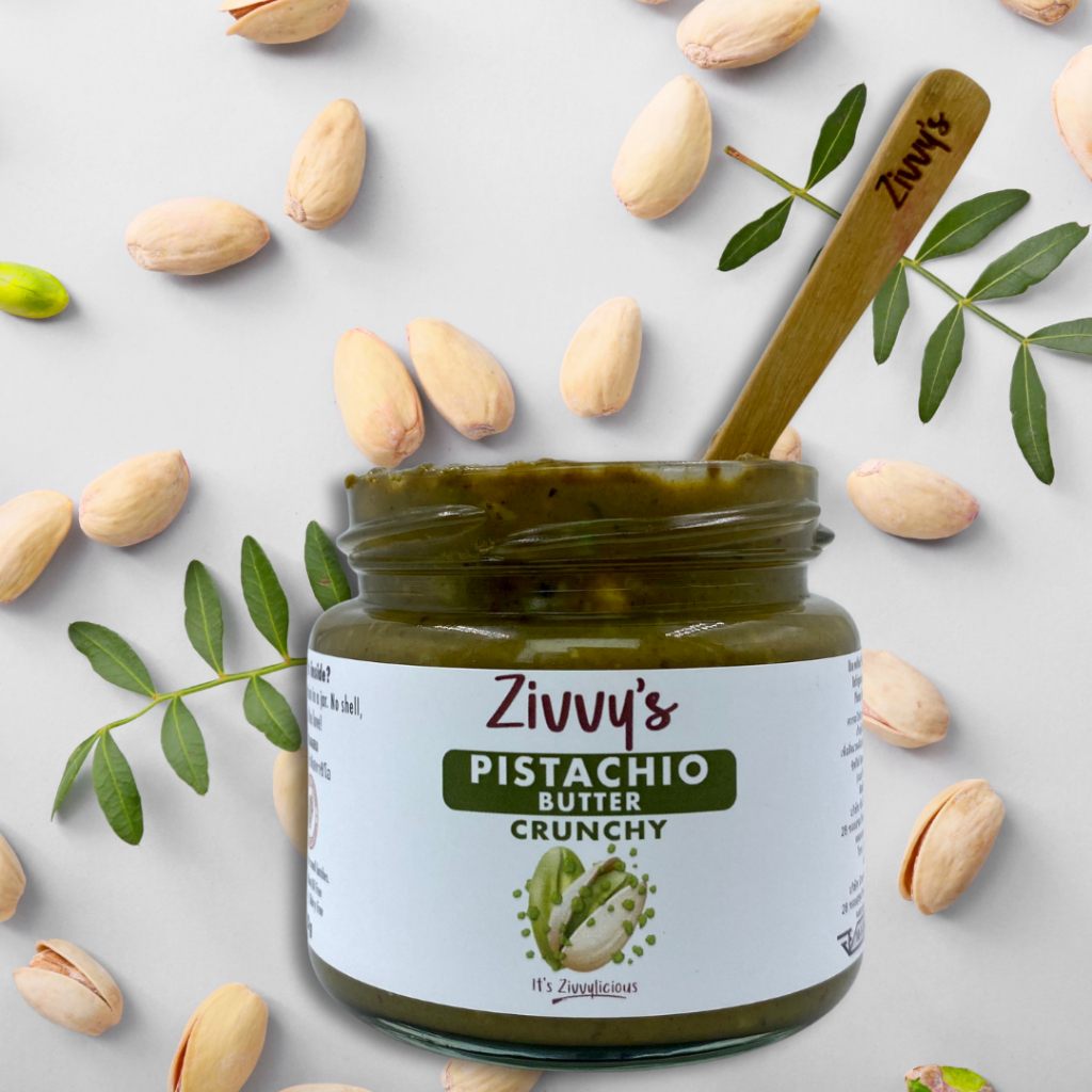 เนยพิสตาชิโอกรอบ Crunchy Pistachio Butter 100% Pistachios | Zivvy's