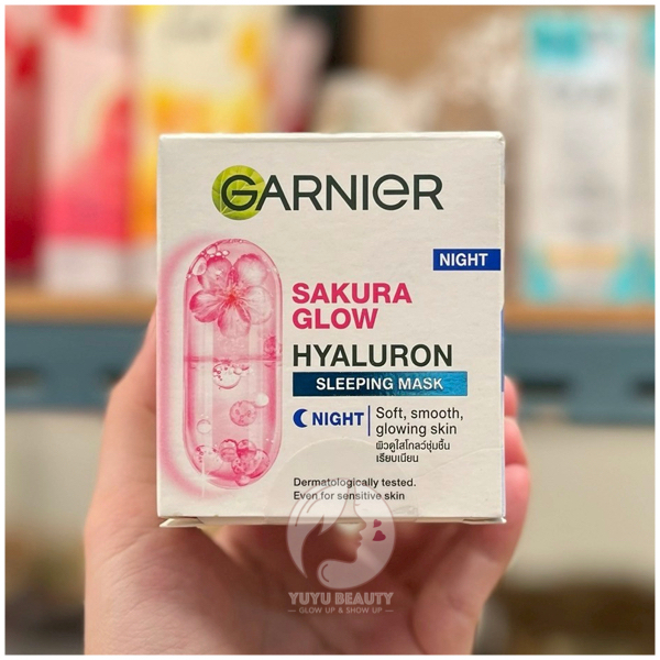 GARNIER Sakura Glow Hyaluron Sleeping Mask 50 Ml.