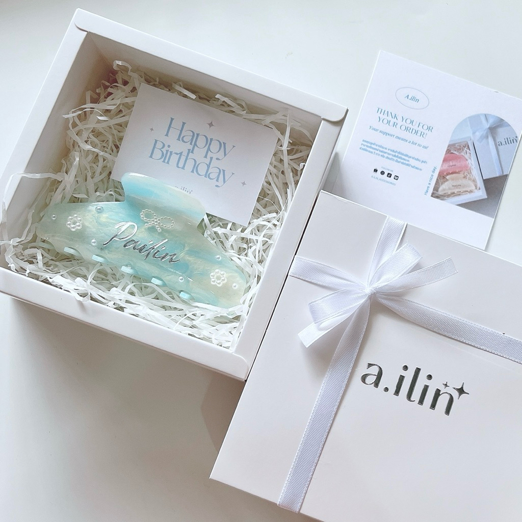 ✧ 𝐚.𝐢𝐥𝐢𝐧 ✧ รุ่น pearl 💍 เลือกฟอนต์ได้ กิ๊บติดชื่อ กิ๊บหนีบผม ของขวัญวันเกิด ปัจฉิม วาเลนไทน์ รับปริญญา