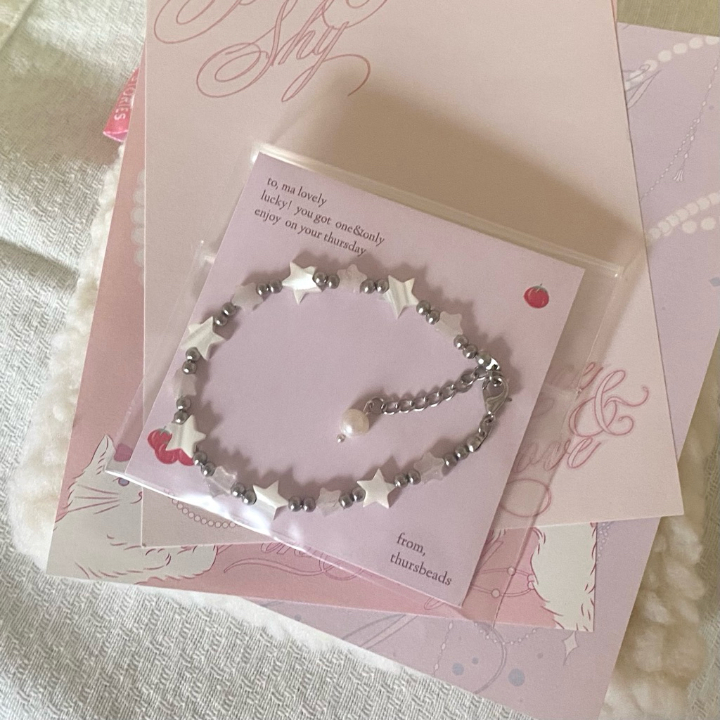 (thursbeads), pre-orders 3 days or fewer, rollin’ stars กำไลลูกปัดดาวและเม็ดสแตนเลส *อ่านรายละเอียดใ