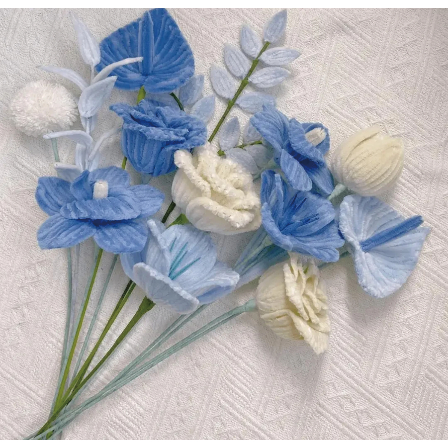 ลวดทำก้านดอกไม้ และ เทปฟลอร่า DIYประดิษฐ์ดอกไม้ งานฝีมือ ดอกไม้วัสดุที่ทําด้วยมือลวดก้านอุปกรณ์เสริม แพ็คละ 10 แท่ง - รูปที่ 5