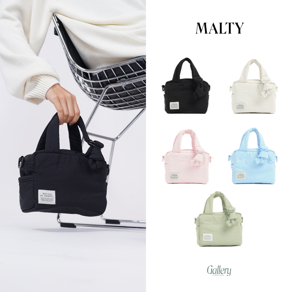 Gallery Malty Bag กระเป๋าสะพายข้าง กระเป๋าถือ - กระเป๋านวมเม้าตี้ ใช้ในชีวิตประจำวัน น้ำหนักเบา นุ่ม ดีไซน์ใหม่