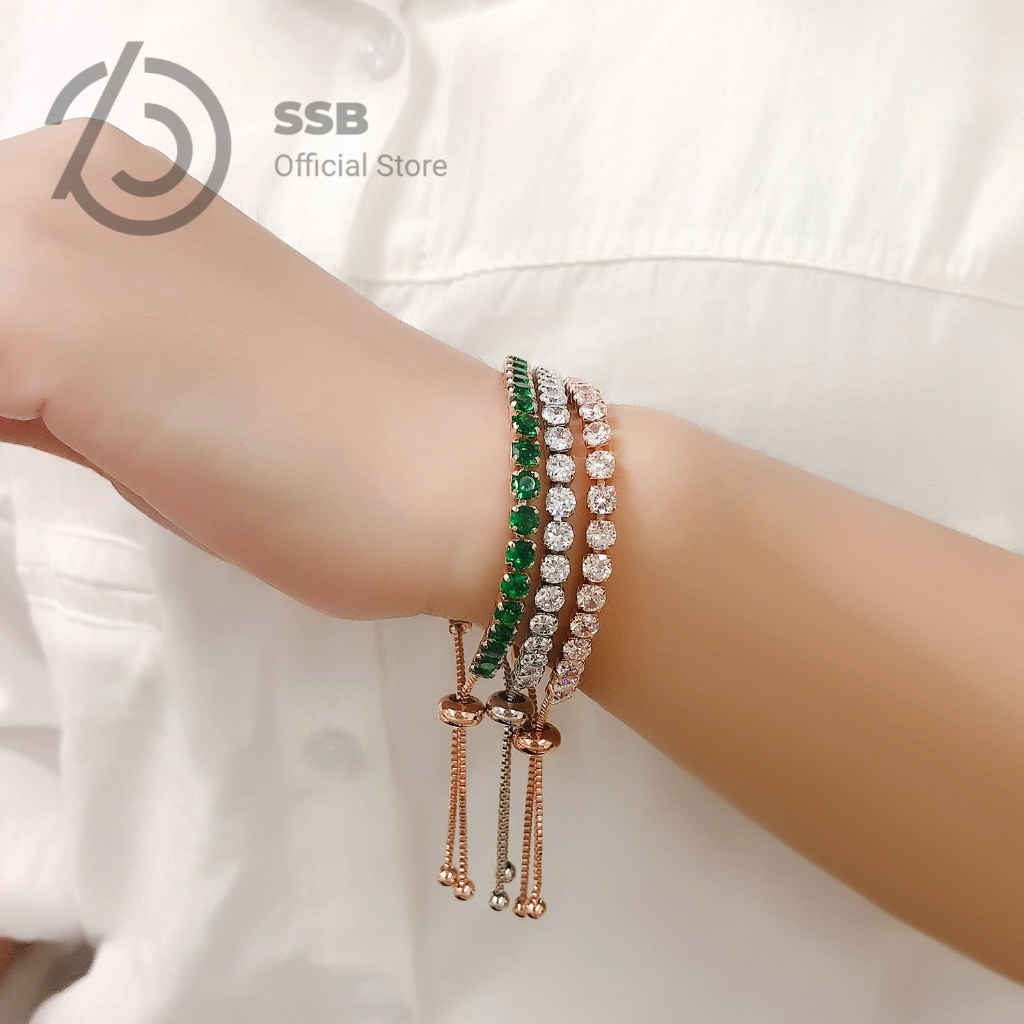 SSB ✨ สร้อยคอพลอยหลากสีดีไซน์ Exclusive ✨ ใส่เสริมความสดใสและความสง่างามให้ทุกวัน B043
