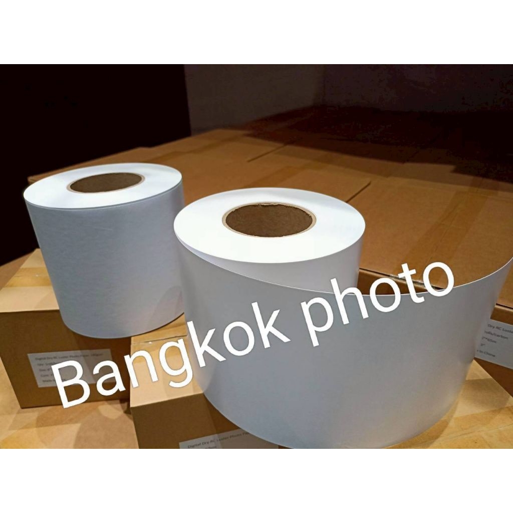 กระดาษปริ้นรูป กระดาษโฟโต้  6"x65 M.บรรจุ 1 ม้วน ใช้กับเครื่อง FUJI DE100 DX100 EPSON D830 D700