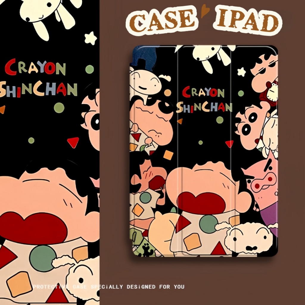 เคสป้องกัน Air 4/5/6/7 Pro 11 Gen11 A16/10 Air11 2025 2024 iPad 10.2นิ้ว (Gen7/8/9) และ มีช่องเก็บปากกา หลังใส
