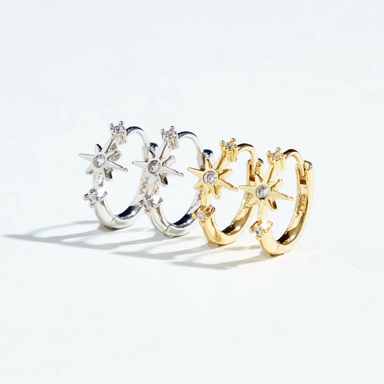 YVIS Judy Gem Hoop Earring