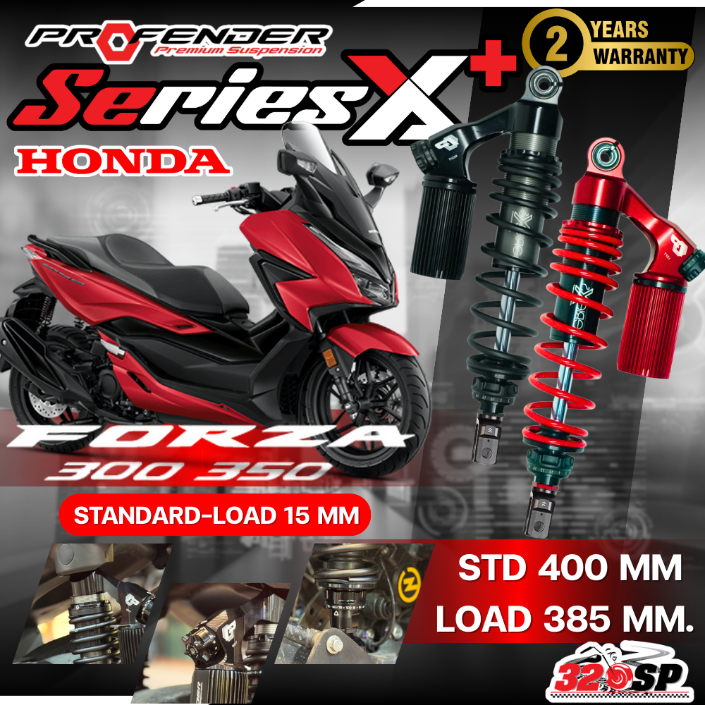 โช็คหลัง PROFENDER X-SERIES PLUS Honda FORZA300 / FORZA350 STANDARD / LOAD SERIES X-PLUS ของแท้ ส่งไ