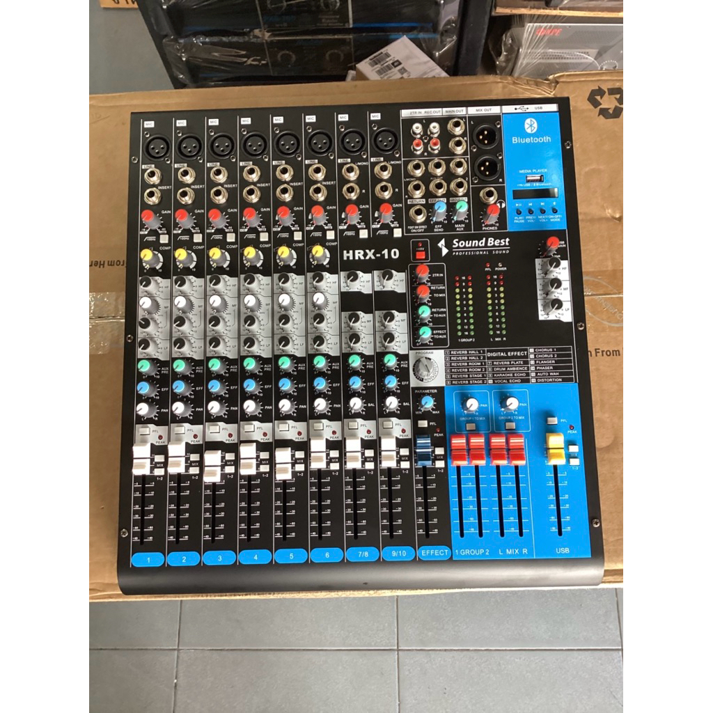 MIXER SOUNDBEST HRX-10 เอฟเฟกแท้ USB บูธูท คอมเพรสเซอ
