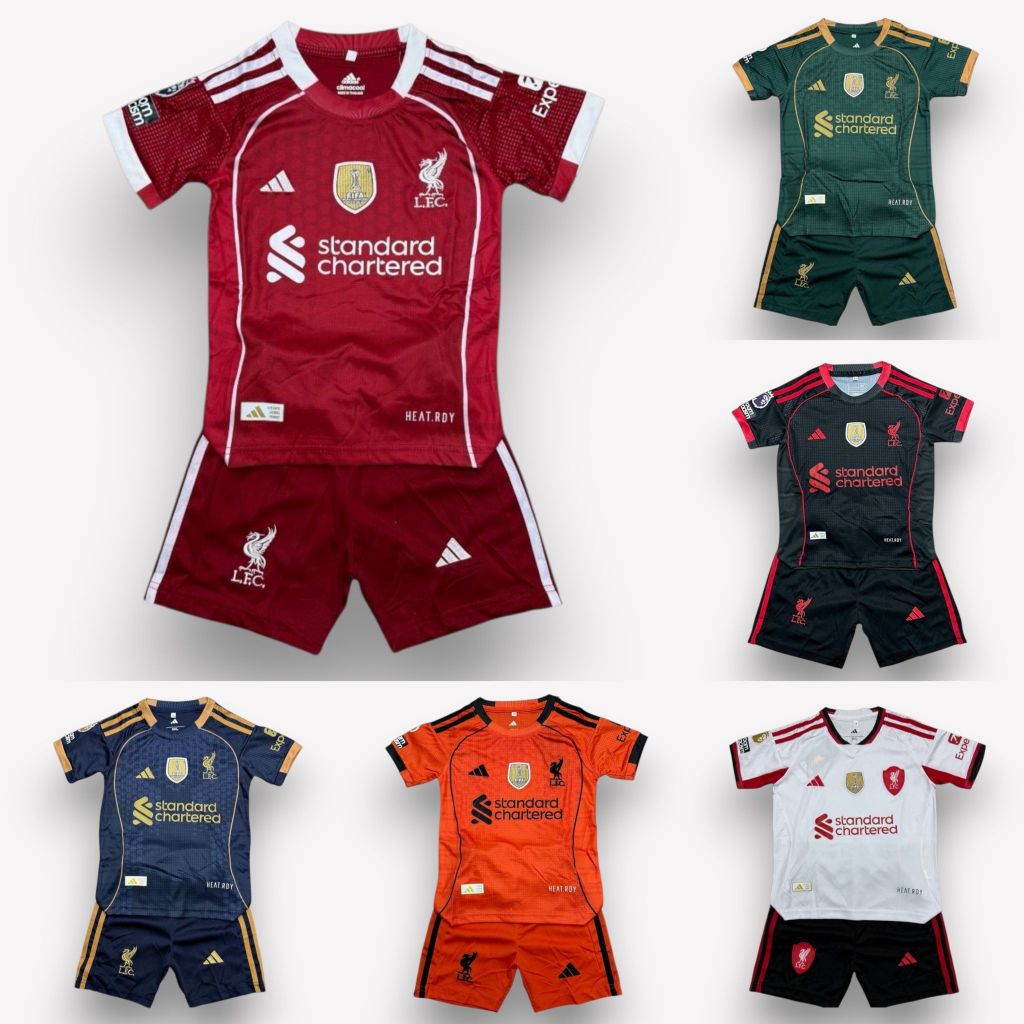 ชุดกีฬาเด็ก ชุดบอลเด็ก เสื้อพร้อมกางเกงครบชุด มาใหม่ล่าสุด