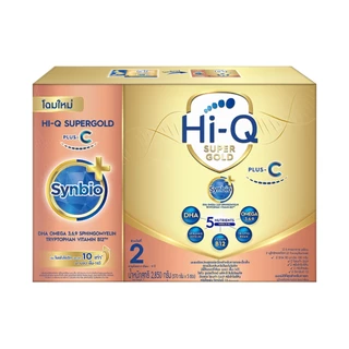 นมไฮคิว ซูเปอร์โกลด์ พลัส-ซี ซินไบโอพลัส นมผง สูตร2 2850 กรัม HiQ Supergold Plus-C