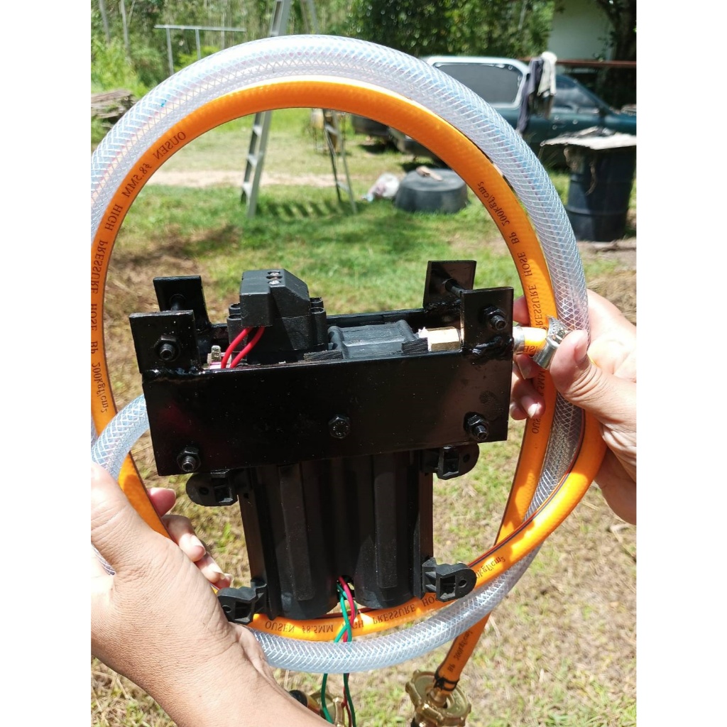 สายเติมแก๊ส เครื่องถ่ายแก๊ส LPG ฉุกเฉิน  ปั็มเติมแก๊ส แอลพีจี 12V ถ่ายได้หมด 99%