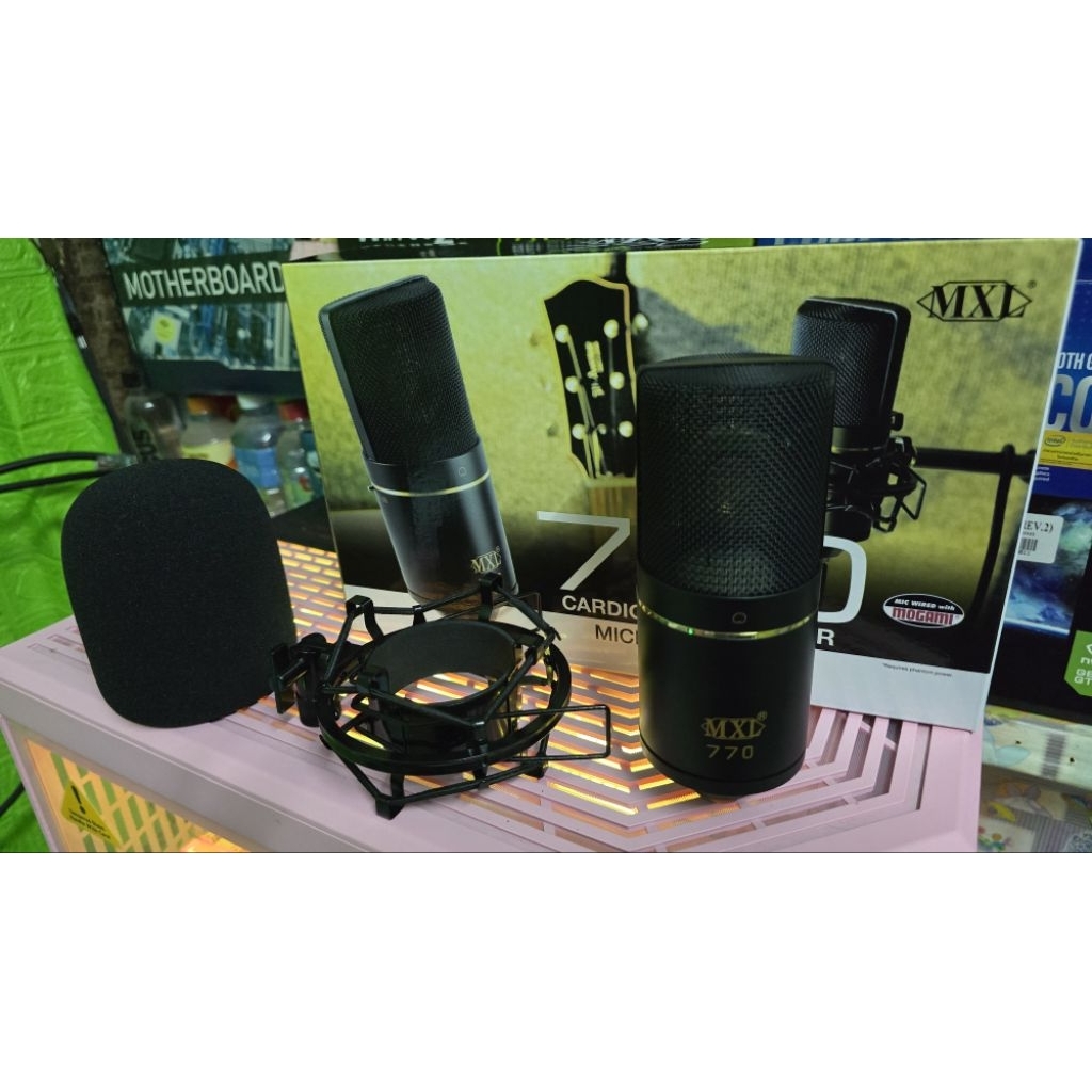 MXL770 ไมค์คอนเดนเซอร์  ✅ สภาพใหม่ใช้รีวิวเทียบไมค์ตัวอื่นไม่กี่ครั้ง พร้อมของแถม ✅