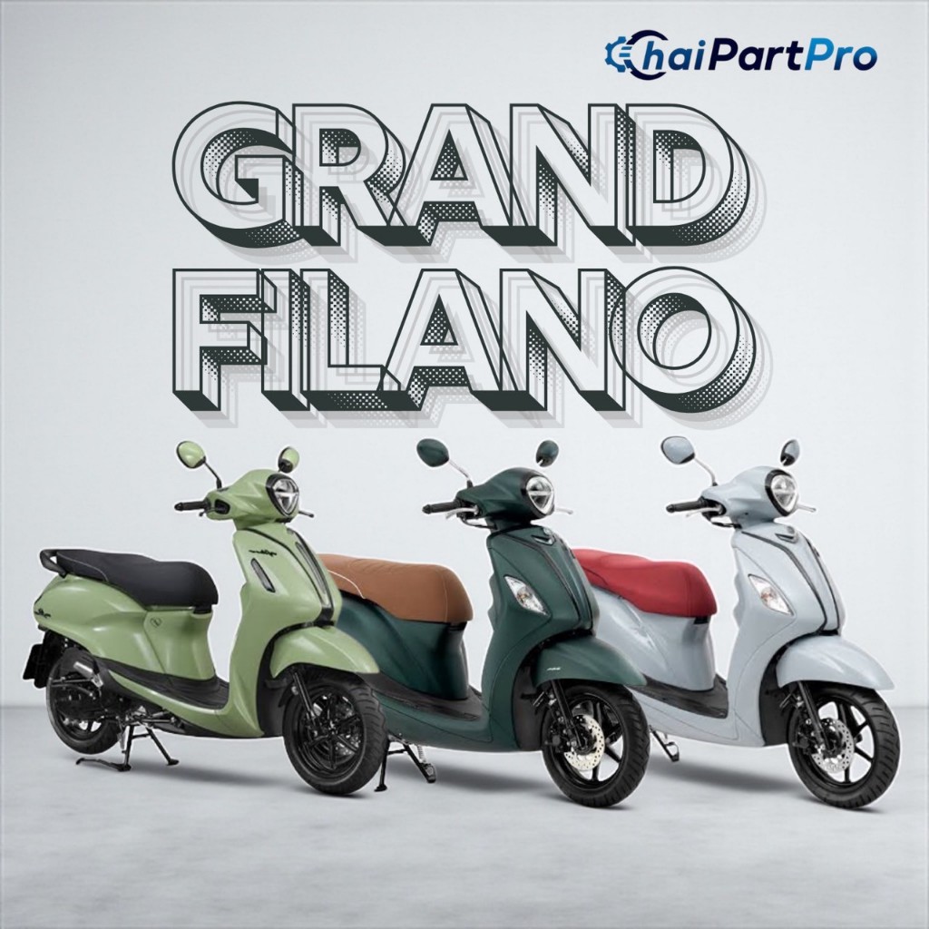 Grand Filano ทุกปี หนังหุ้มเบาะ sr autopart [แบบแม็กเย็บ] เปลี่ยนเบาะมอเตอร์ไซค์ให้กลับมาดูใหม่[90-100]