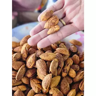 อัลมอนด์อบเนยมีเปลือก (Almond) ถั่วอัลมอนด์อบเนย ขนาด 200 กรัม / 500 กรัม / 1 กก.