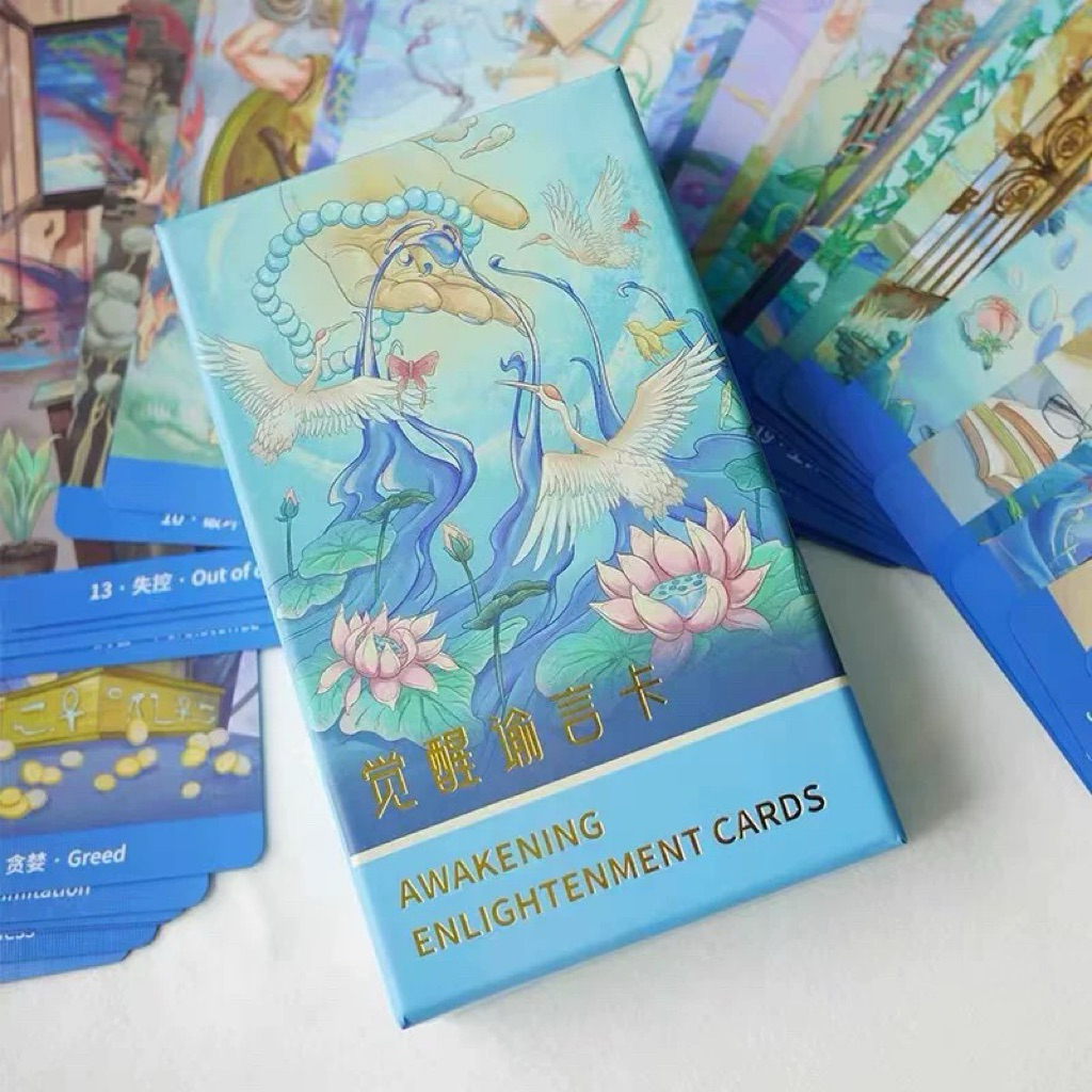 [PREORDER] Awakening Enlightenment ไพ่ทาโรต์แท้ ไพ่ทาโร่ต์แท้ ไพ่ยิปซีแท้ ไพ่สีฟ้า ไพ่น่ารัก ไพ่สีสวย ไพ่ขอบฟ้า 🌟🍓