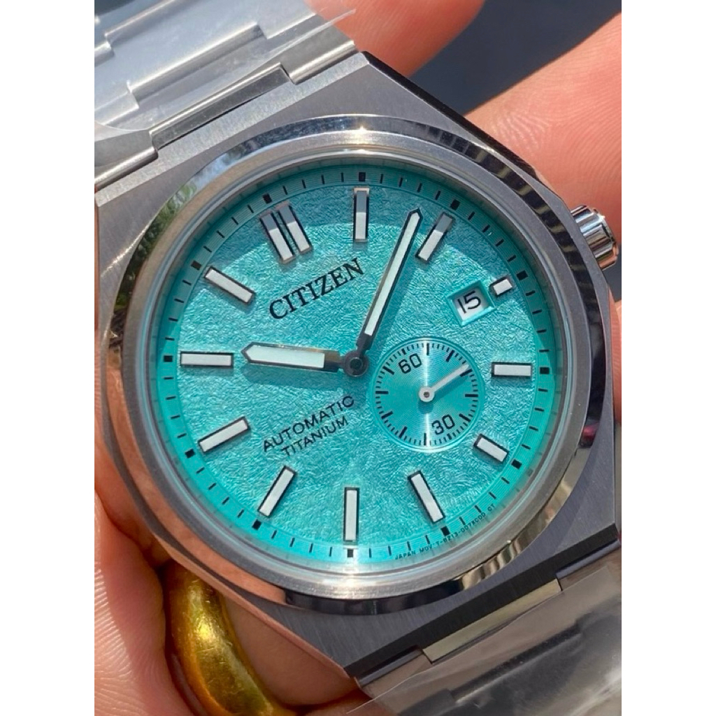 นาฬิกาข้อมือ Citizen Zenshin Mechanical  Dial Super Titanium Bracelet NJ0180-80M