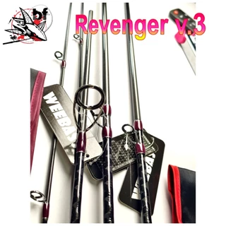 คันเบ็ดตีเหยื่อปลอม New Weebass - Revenger V.3 ด้ามจับ คาร์บอน Wt : 8-17lb และ Wt : 10-20lb