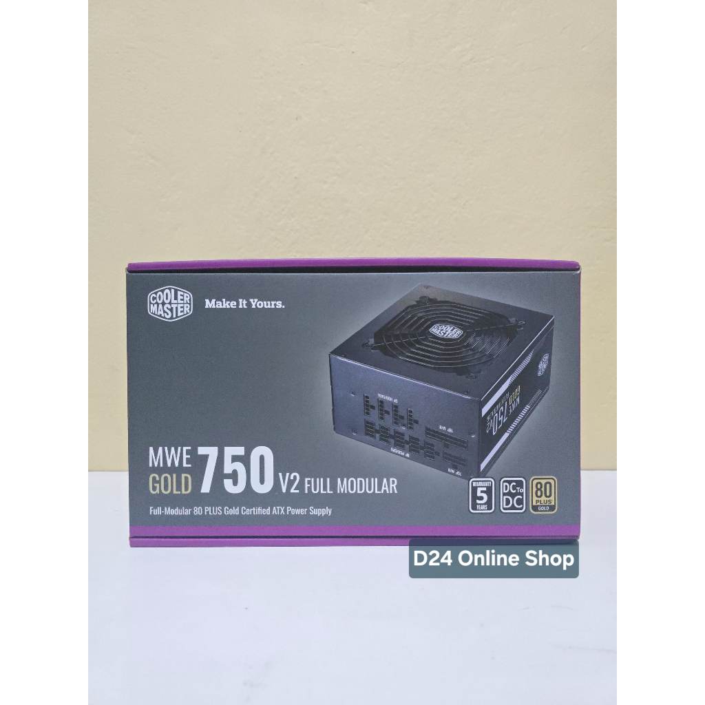 Power Supply PSU 750W Cooler Master MWE 750 V2 Gold Full Modular