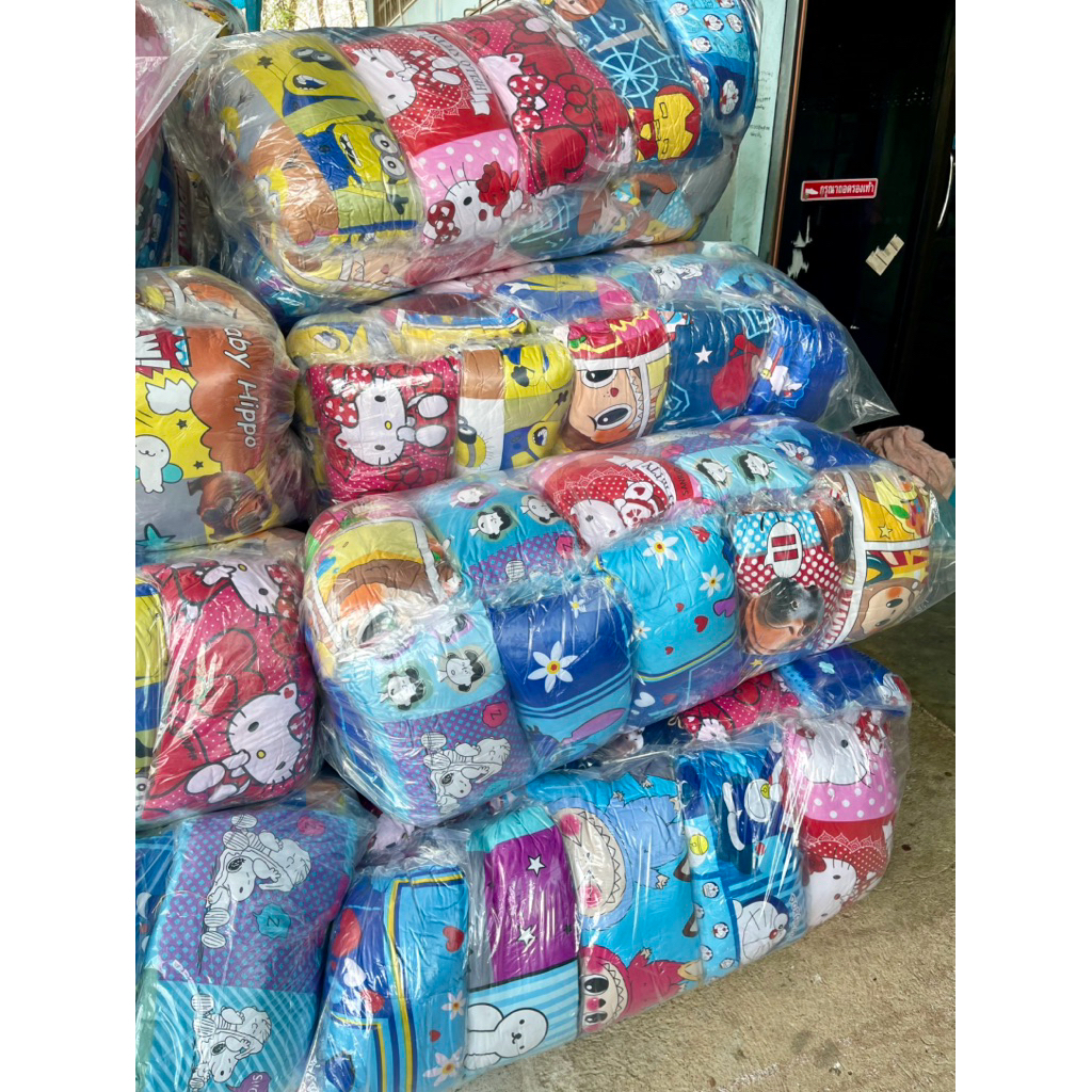หมอนเด็ก หมอนกลางยกโหล 12ใบ ขนาด 13x18นิ้วคละลายคะ