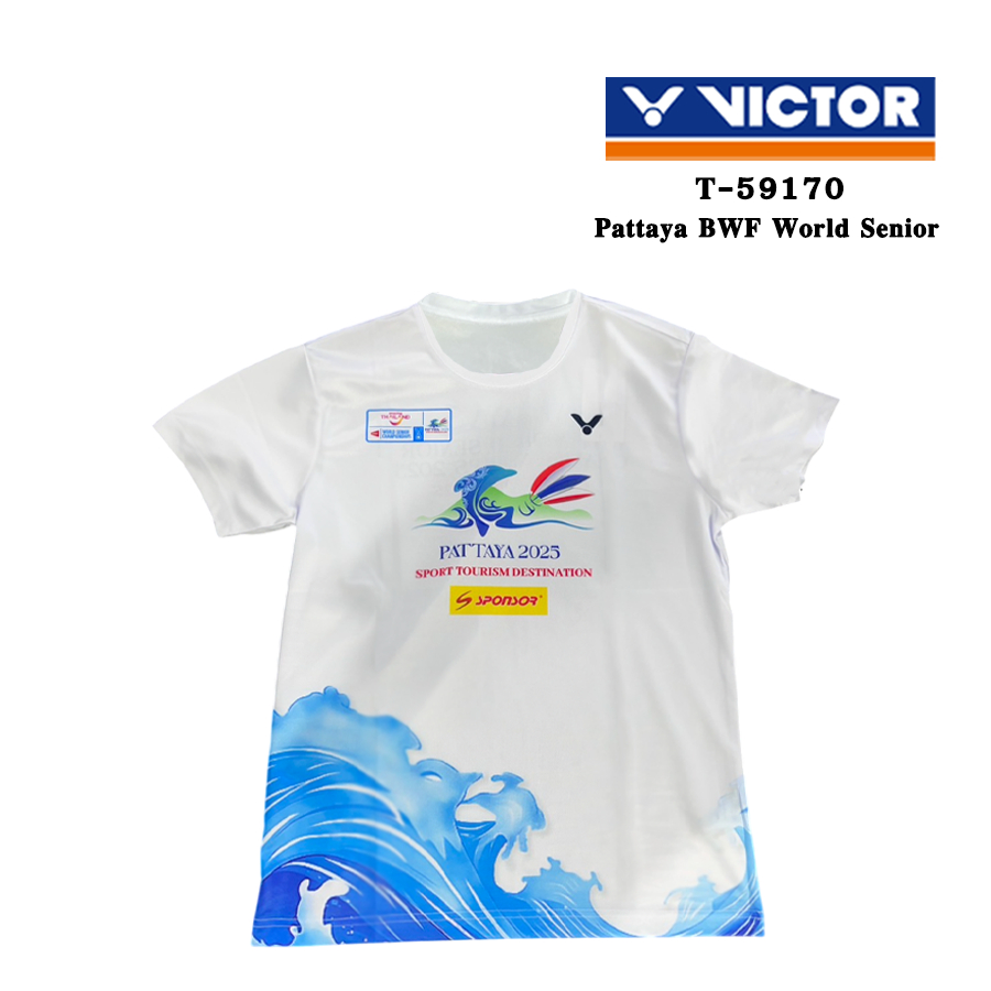 VICTOR เสื้อกีฬาแบดมินตัน แขนสั้น รุ่น T-59170 Collection BWF WORLD SENIOR 2025