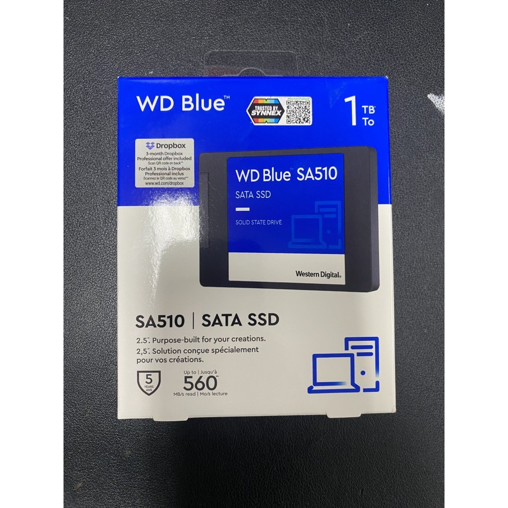 (ยังไม่ได้แกะซีล) WD 1 TB SSD SATA WD BLUE (WDS100T3B0A) 3D NAND - A0149620