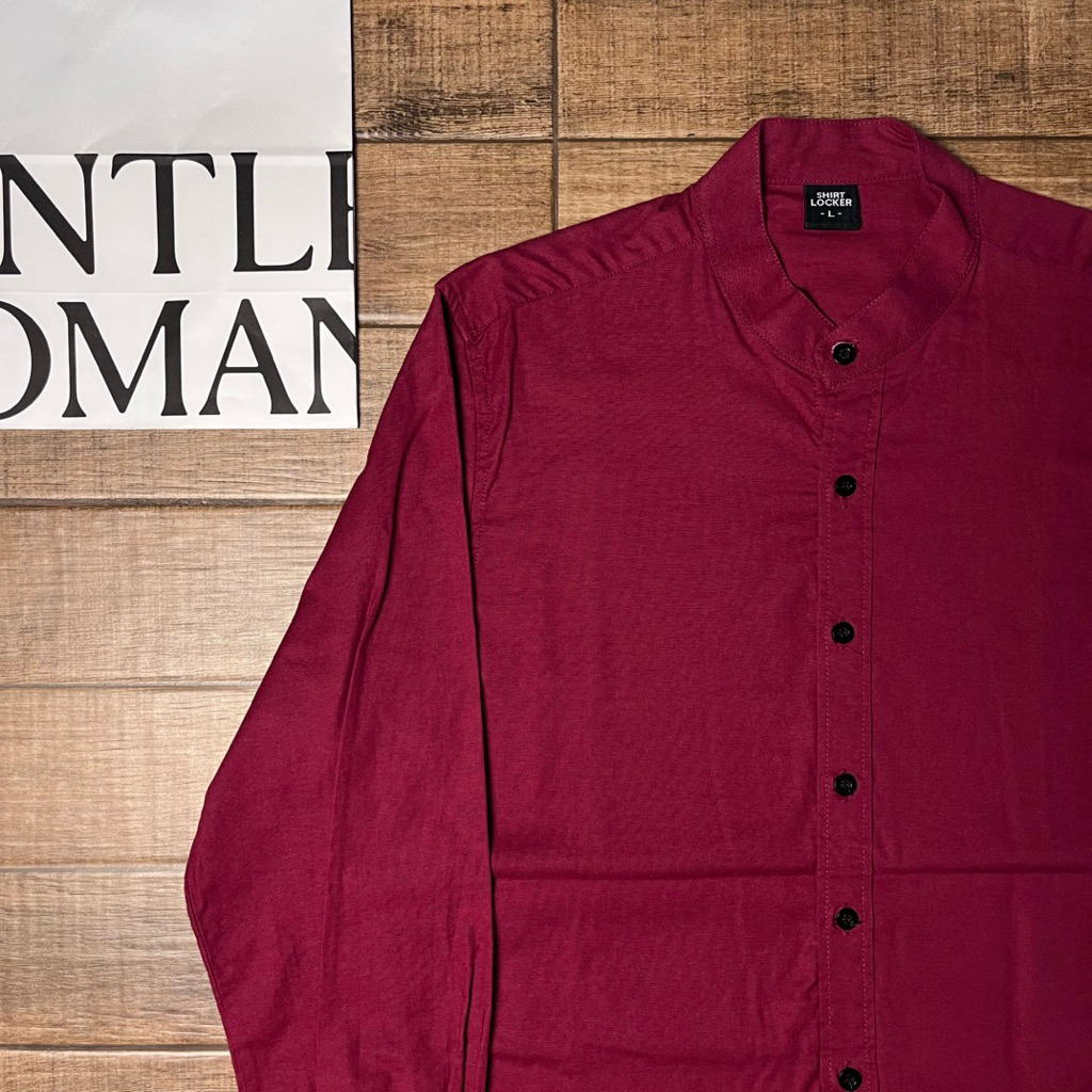 SHIRT LOCKER Cotton100% เสื้อคอจีน