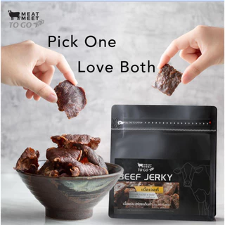 โปรคู่รวม Crispy Beef 60กรัม คู่ Beef Jerky 100กรัม ไม่มีน้ำตาล ไม่มีน้ำมัน โซเดียมต่ำ โปรตีน