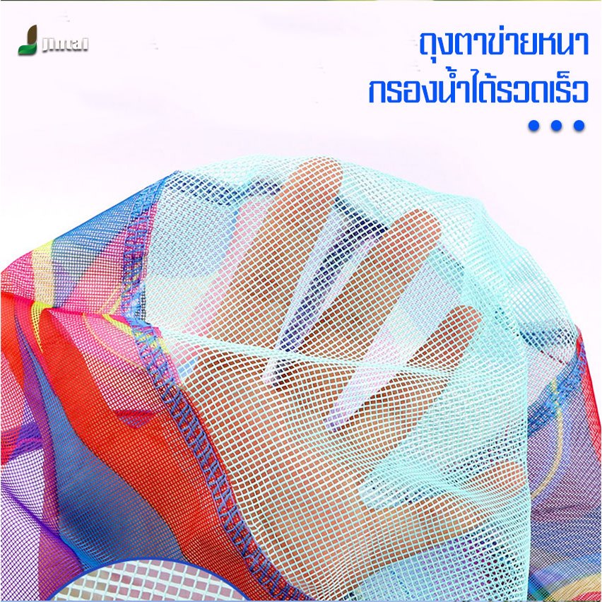 พร้อมส่ง กระชอนตักปลา(แบบยืดได้ ทรงกลม) ที่ตักปลา กระชอนสามารถปรับระดับความยาวได้ - รูปที่ 4