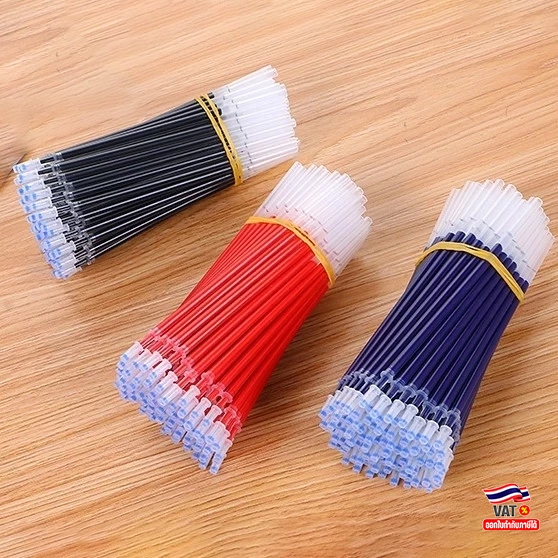 🔥ถูกที่สุด การันตี 🔥ไส้ปากกาเจล เปลี่ยนไส้หมึกเจล 3 สี 🔵🔴⚫ 0.38/0.5mm ✔️ Pen refill ไส้ปากกา ปากกา