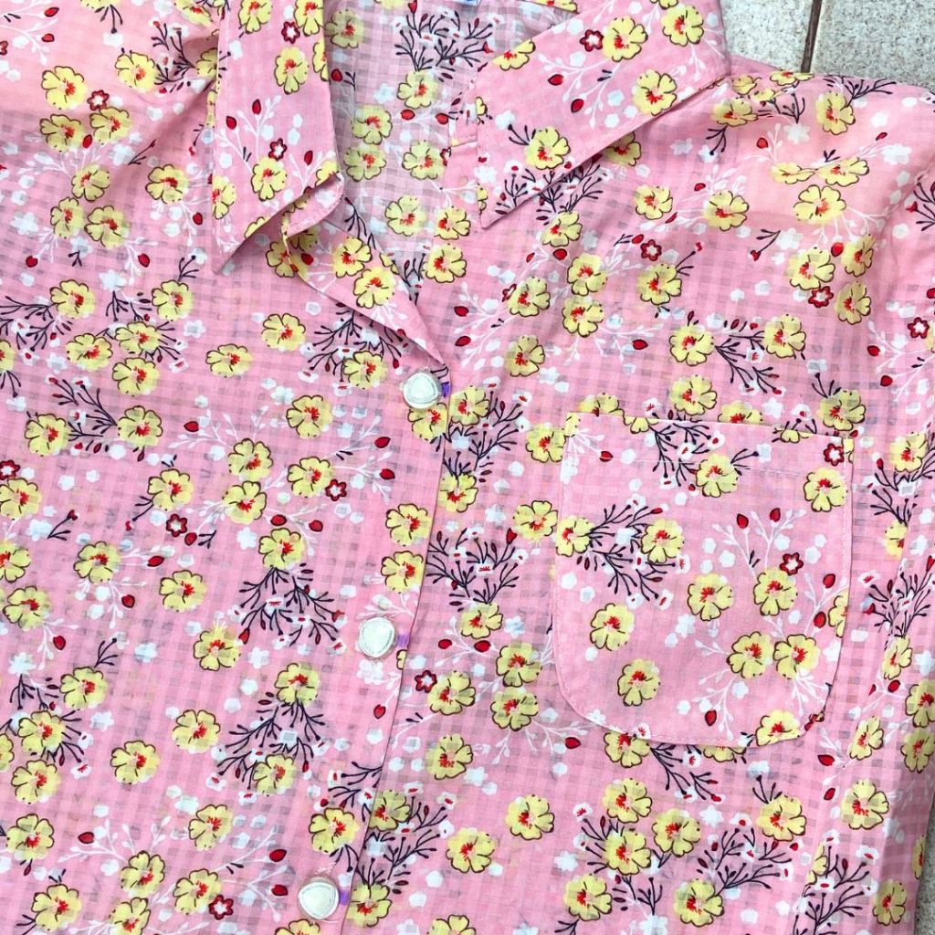 075 - 082 เสื้อผู้หญิง เสื้อผู้สูงอายุ อก 40-52 ใส่สบาย ไม่ร้อน ไม่รีบ เนื้อผ้าพิมพ์ลายดอกไม้ ดีไซน์สำหรับคุณแม่และคุณยา