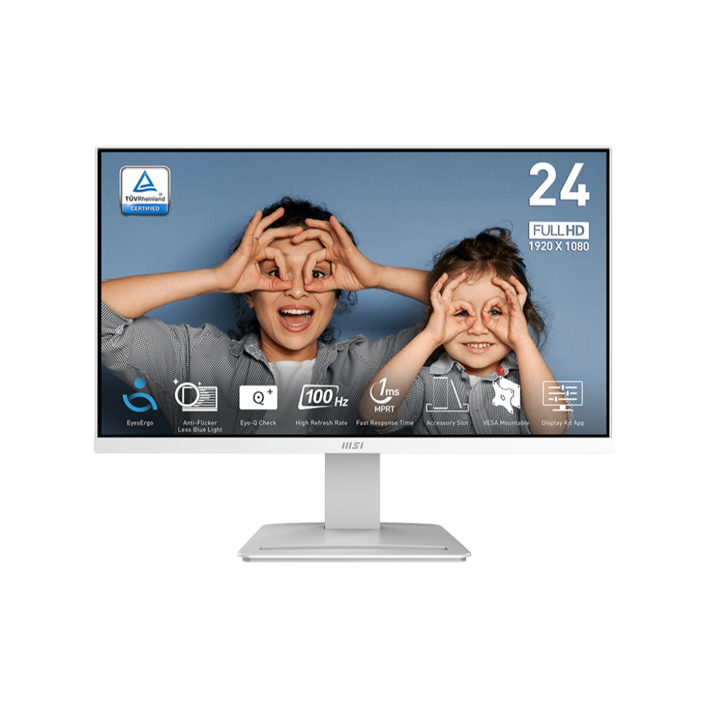 MONITOR (จอมอนิเตอร์) MSI PRO MP2412W - 23.8 VA FHD 100Hz BY COMCOM