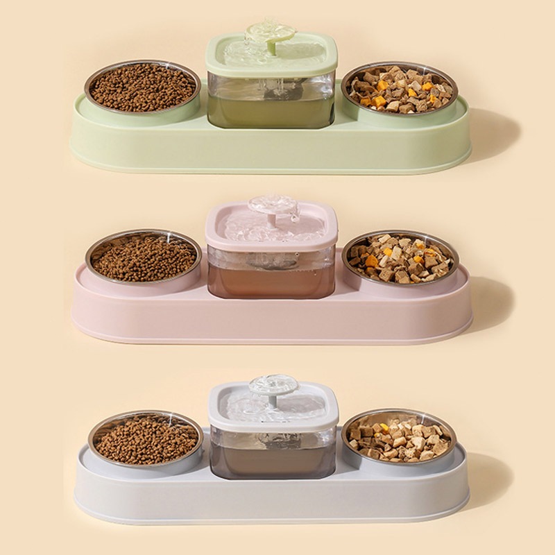 เหมาะสำหรับสุนัขและแมว จานข้าวน้องแมวน้องหมา ชามอาหารสัตว์เลี้ยง