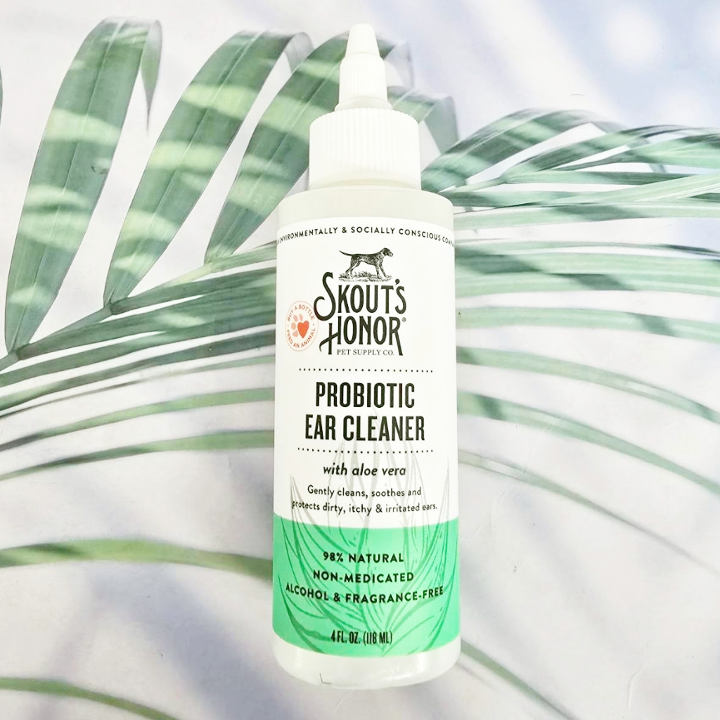 (SKOUT'S HONOR®) Dog Probiotic Ear Cleaner with aloe vera 118 ml ผลิตภัณฑ์ทำความสะอาดหูสำหรับสุนัข