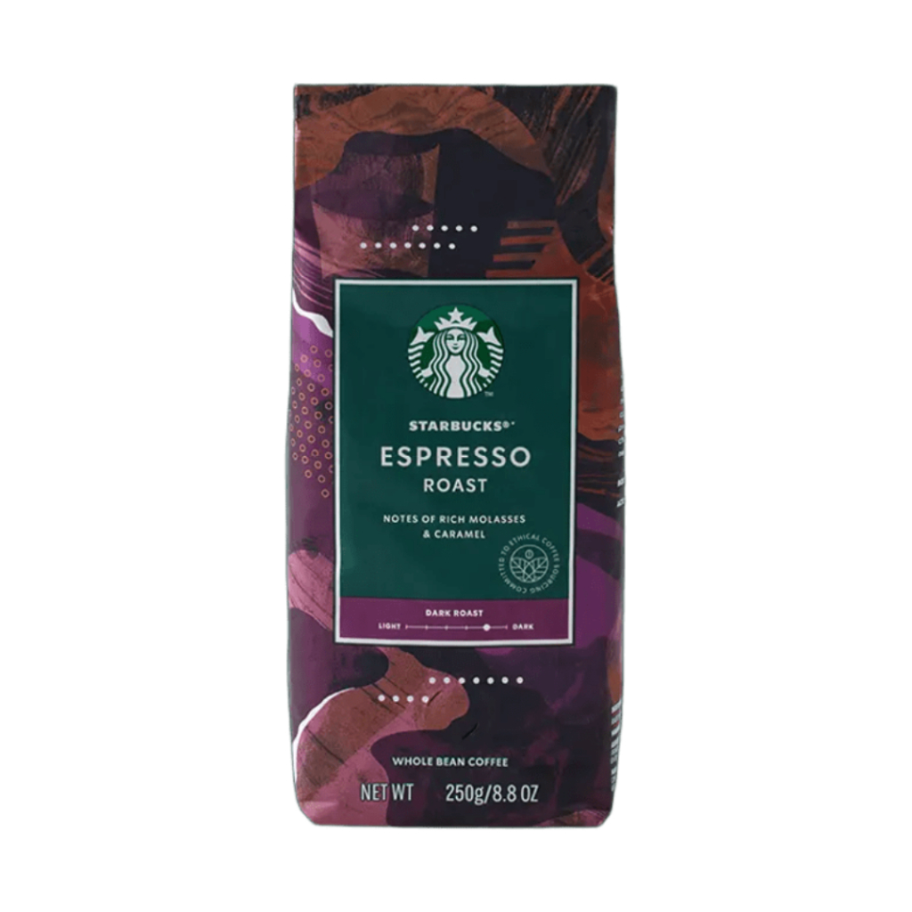 Starbucks Coffee Bean Espresso Roasted (USA Imported) สตาร์บัค เมล็ดกาแฟคั่ว เอสเพรสโซ่ โรสต์ 250g.